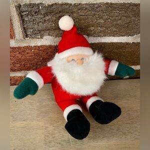 Vintage 1986 Hallmark Santa Claus Stuffed‎ Plush Doll 9" Christmas Toy